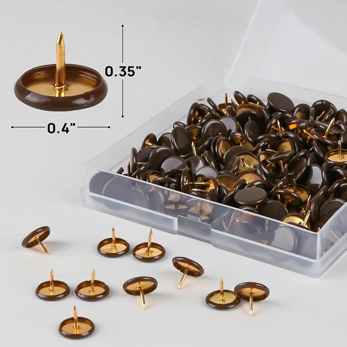 200PCS Thumb Tacks Flat Push Pins Wall Tacks Round Head Thumbtack - Image 2