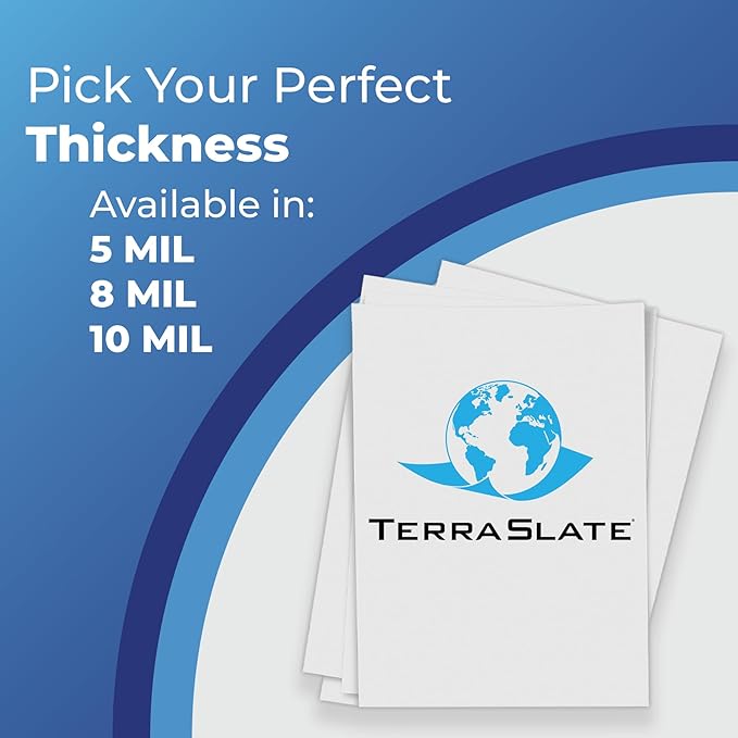 TerraSlate Copy Paper Waterproof Laser Printer, Rain Weatherproof, 5 Mil, 8.5x11-inch, 500 Sheets