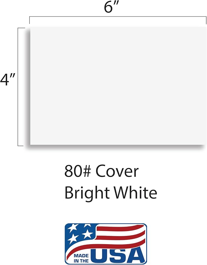 Index Cards, 4x6 Inches, Blank on Both Sides, Flashcards, and Organization – - Image 2