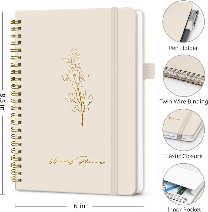 Taja Undated Weekly Planner, Weekly To Do List Notebook - Image 6