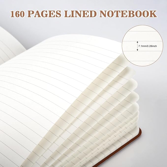 OMEYA 4 Pack Lined Journal Notebooks - Image 2