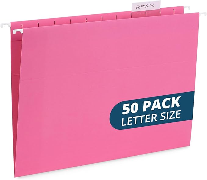 Blue Summit Hanging File Folders, Letter Size, 50 Per Box by BlueSummitSupplies