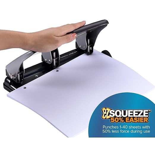 Bostitch Office EZ Squeeze Heavy Duty 3-Hole Punch - Image 2