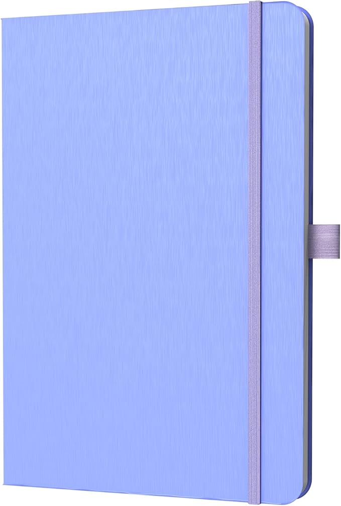 A5 Lined Journal Notebook, 7mm College Ruled Notepad, Journaling for Writing, Work, School, Travel and Note Taking, Hardcover 160 Pages (80 Sheets) 5.79 x 8.3 inches (Cornflower Blue)-DeskLoop Office
