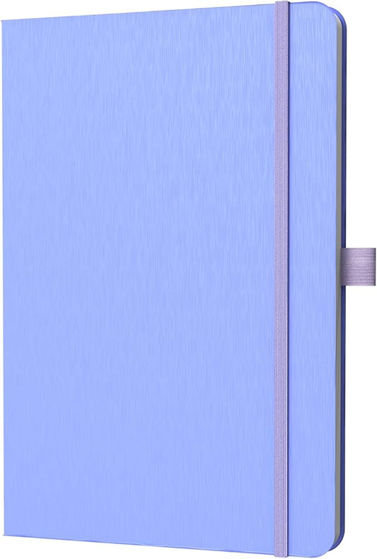 A5 Lined Journal Notebook, 7mm College Ruled Notepad, Journaling for Writing, Work, School, Travel and Note Taking, Hardcover 160 Pages (80 Sheets) 5.79 x 8.3 inches (Cornflower Blue)-DeskLoop Office