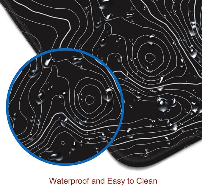Gaming Mouse Pad, Large Topographic Mouse Pads - Image 4