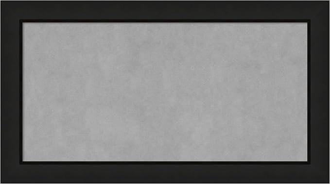 Amanti Art Black Framed Magnetic Board 15x27 Small Vision Board by AmantiArt