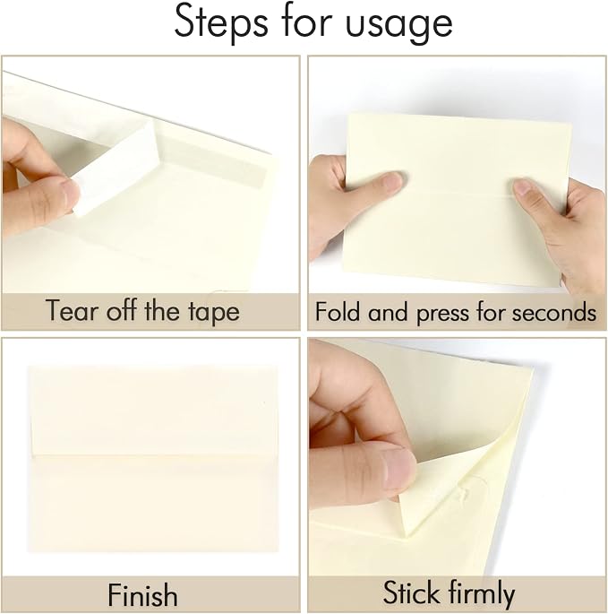 A7 ivory Invitation 5x7 Envelopes - Image 4