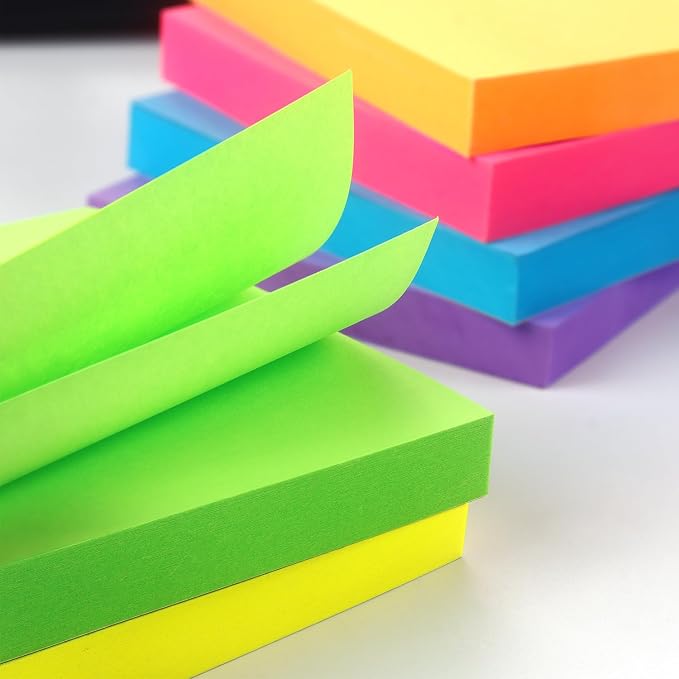 Sticky Notes 3x3 inch Bright Colors Self-Stick Pads 24 Pads/Pack 70 Sheets/Pad - Image 5