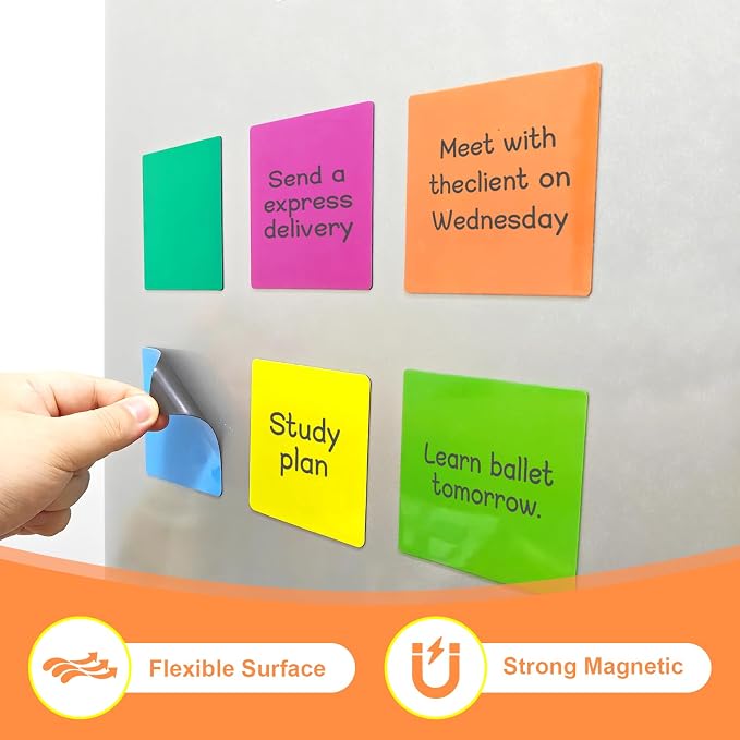 36Packs Reusable Magnetic Sticky Notes, Widely Use to Post Notes - Image 6