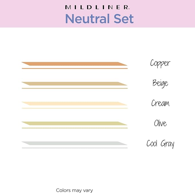 Zebra Pen Mildliner Dual-Tip Highlighter Set, Broad and Fine Tips, No Bleed - Image 3