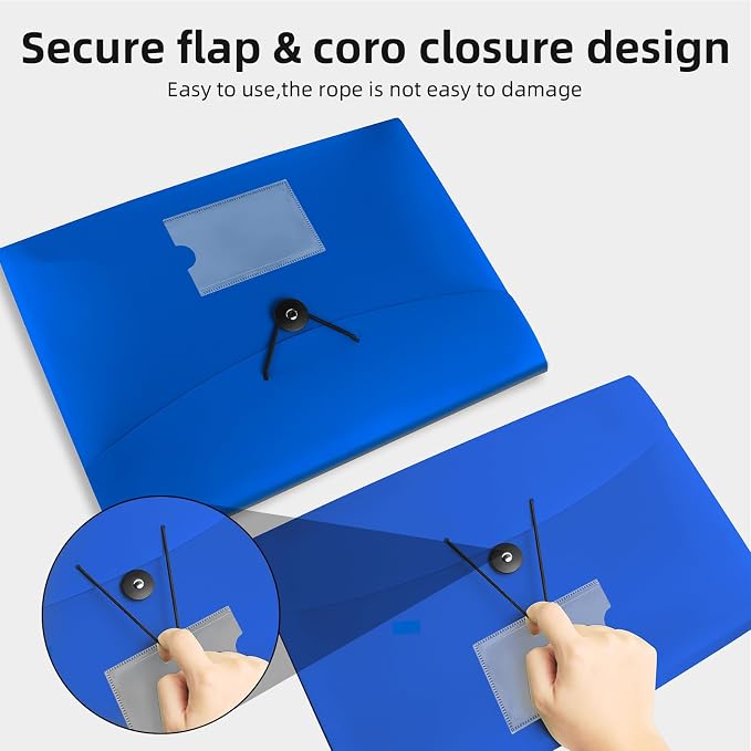 3 Pack 7 Pocket Accordian File Organizer, Expanding File Folder - Image 5