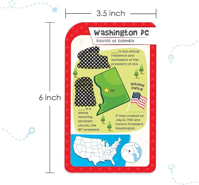 Imagimake Mapology USA Flash Cards | Learn United States Along - Image 6