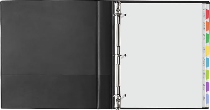 Avery Clear Easy View Durable Plastic Dividers - Image 9