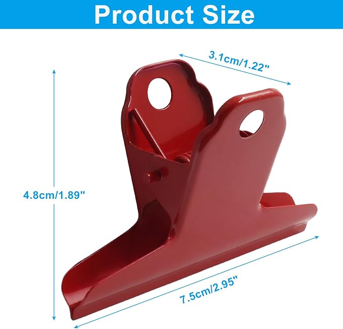 3 Inch Large Metal Bulldog Clips, Paper Clamps Holder - Image 2