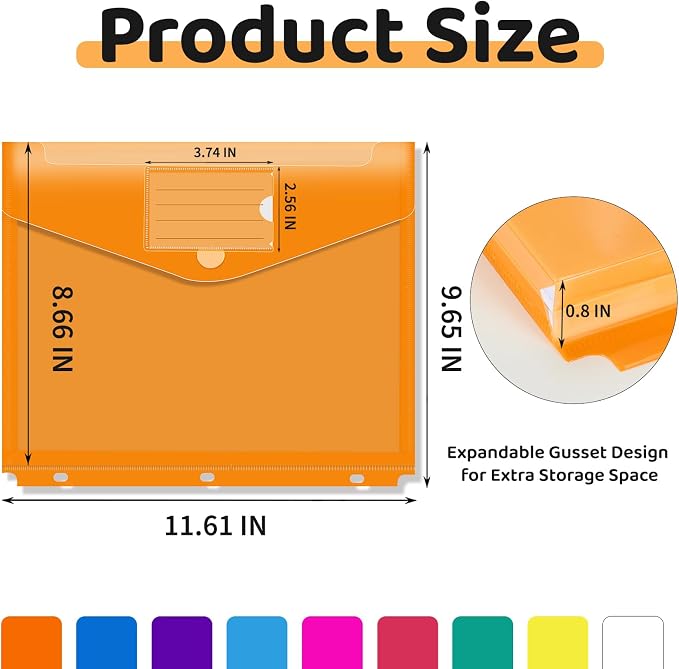 Binditek 36 Pack Binder Pocket Folders - Image 2