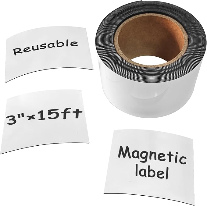 Dry Erase Magnet Strips Roll 3 Inch x 15 Ft，Dry Erasable Magnets Sentence Strips by JINGZHAN