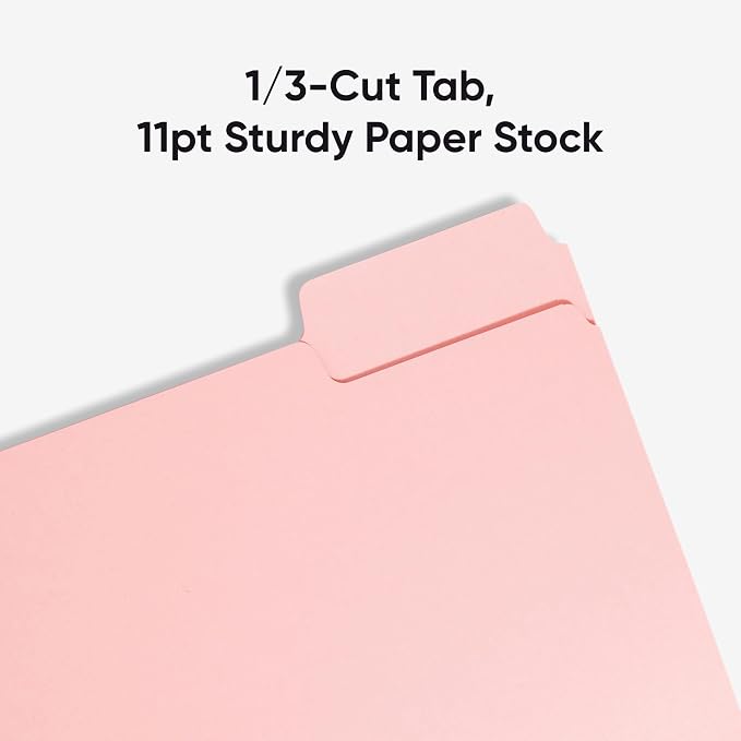 Smead Standard File Folders, 1/3-Cut Tabs, Letter Size - Image 4