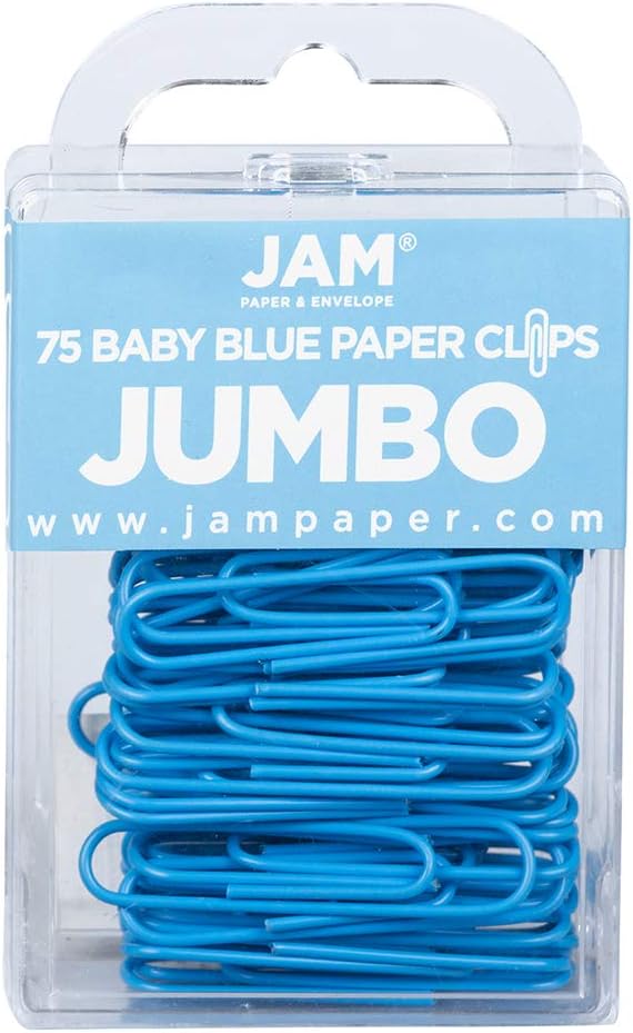 JAM PAPER Colorful Jumbo Paper Clips by JAMPaper