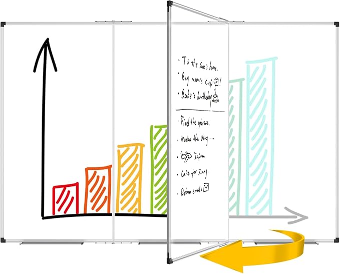 XBoard Extra Large Magnetic Whiteboard 96 x 48 Inch, Giant Foldable Dry Erase - Image 6
