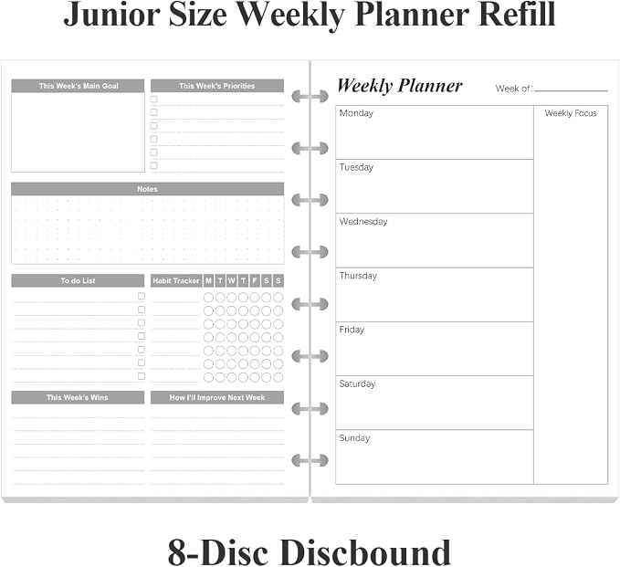 Weekly Planner Undated Refills - Image 2