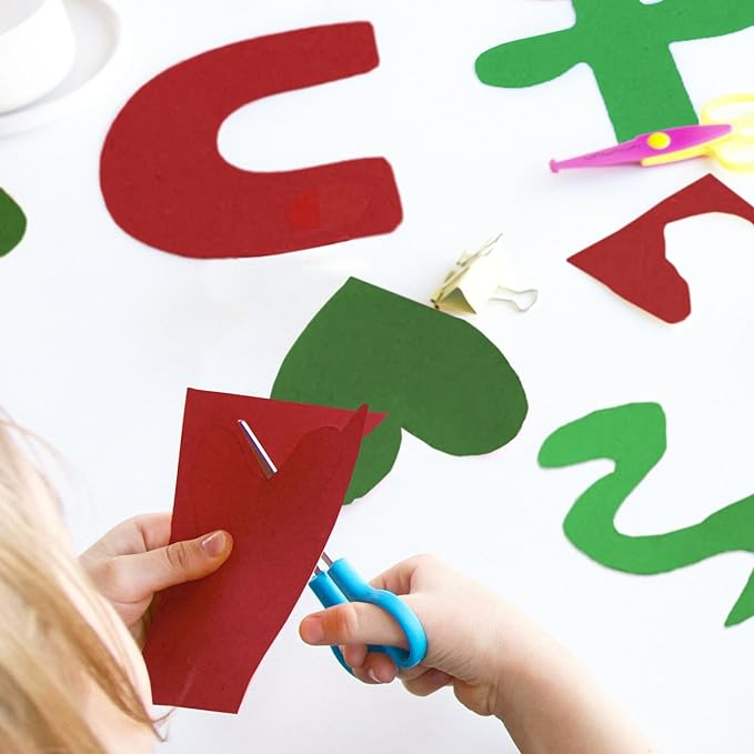 Forest Green Cardstock 8.5 x 11 Thick Printer Paper, Goefun 24 Sheets 80lb Green Card Stock Paper for Christmas Cards Making, Invitations and Craft-DeskLoop Office