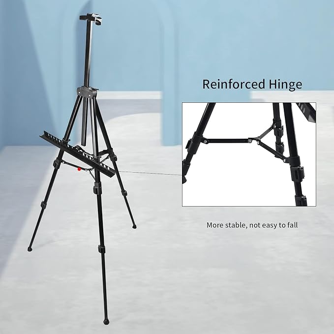 RRFTOK Artist Easel Stand, Metal Tripod Adjustable Easel - Image 5