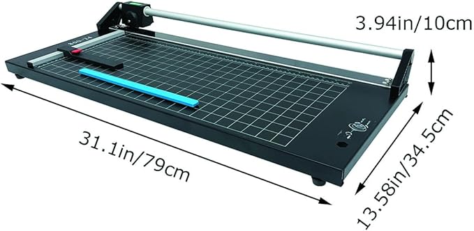 INTBUYING 24 Inch Commercial Manual Precision Rotary Paper Trimmer Smart Rotary Paper Cutter for Cutting Various Types of Photo Paper, Film, hot and Cold Laminating Paper, Office Paper, etc-DeskLoop Office