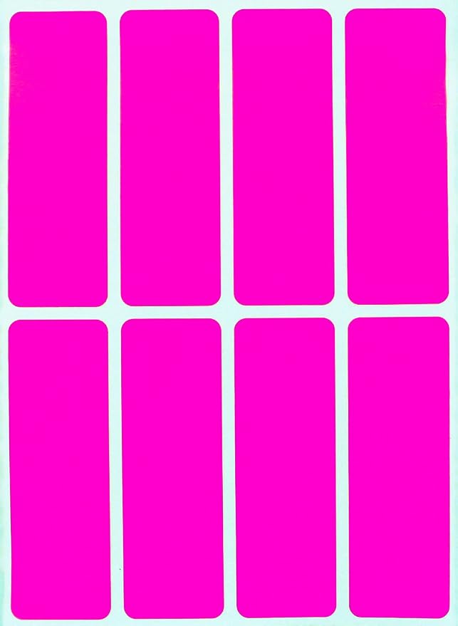 Royal Green 3x1 Labels Color Code Stickers Rectangles by RoyalGreen