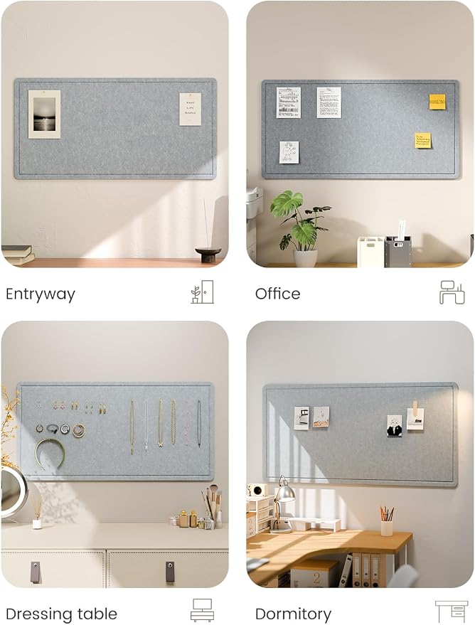 Fluxynara Bulletin Board, Foldable Felt Pin Board - Image 7