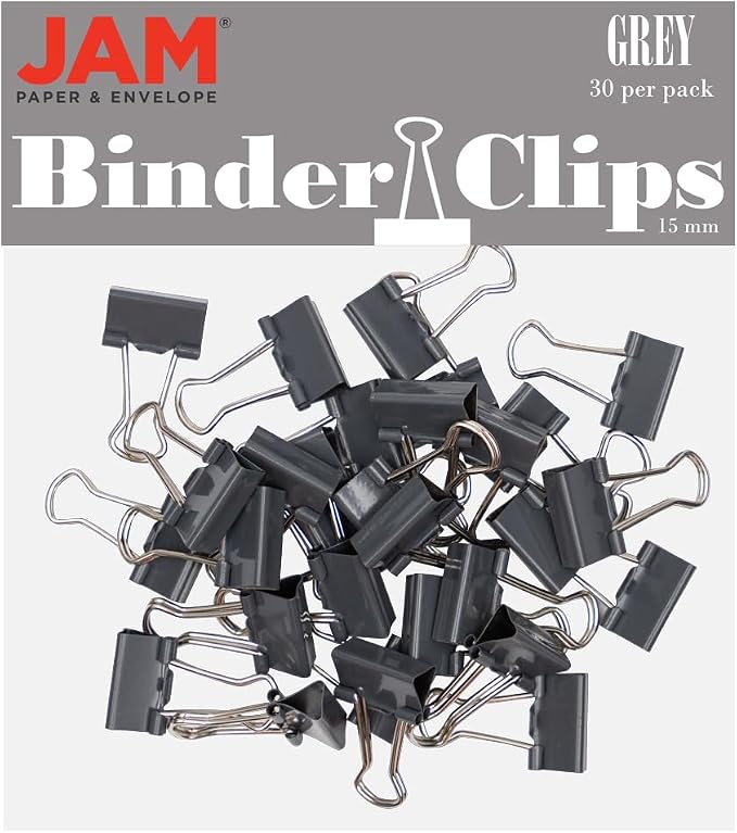 JAM PAPER Colorful Binder Clips by JAMPaper