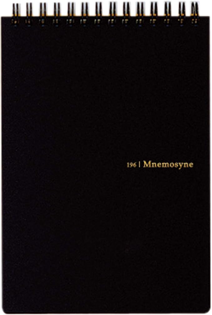 Maruman Mnemosyne Lined Notebook- Vertical B6, 5.04" x 7.17", 50 Sheets / 100 by Maruman