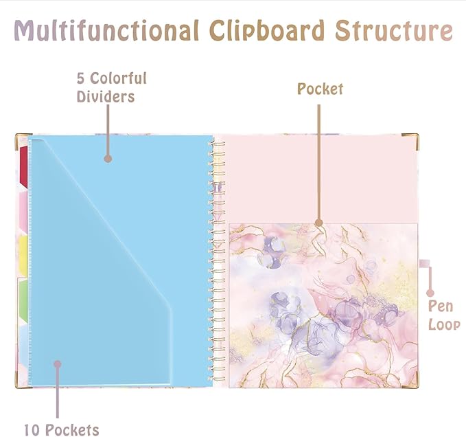HAUTOCO Clipboard Folio with Refillable Notepad - Image 6