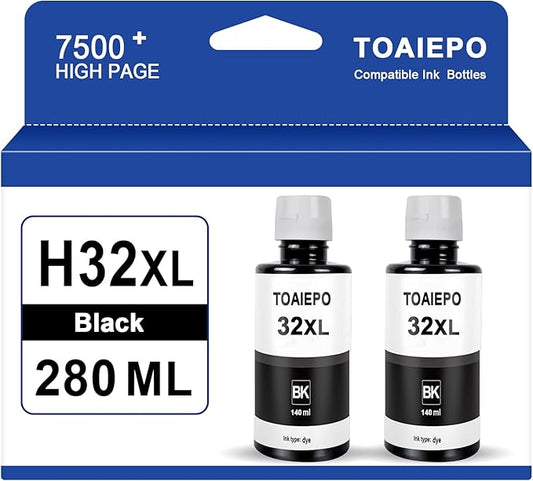 32XL Refill Ink Bottles Replacement for Smart Tank 5101 5102 6001 7001 7002 7301 7602 Plus 651 551 Ink Tank Printer-DeskLoop Office