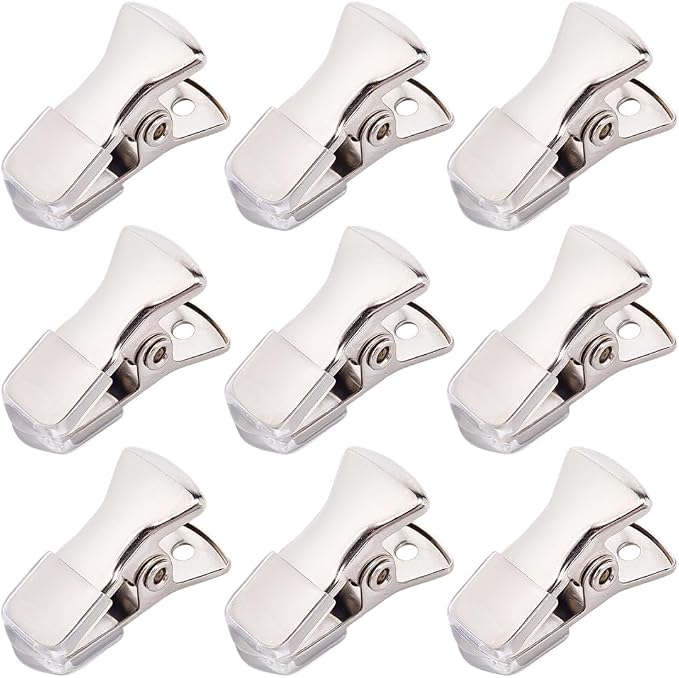 CRASPIRE 35Pcs Platinum Mini Metal Alligator Clips Small Sweater Clamps Spring - Image 7
