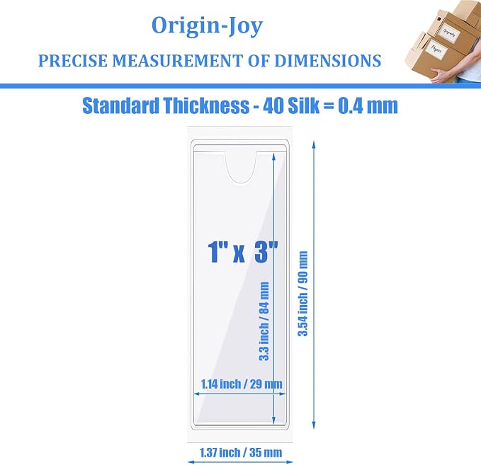 Origin-Joy 35 PCS Self Adhesive Index Card Pockets - Image 2