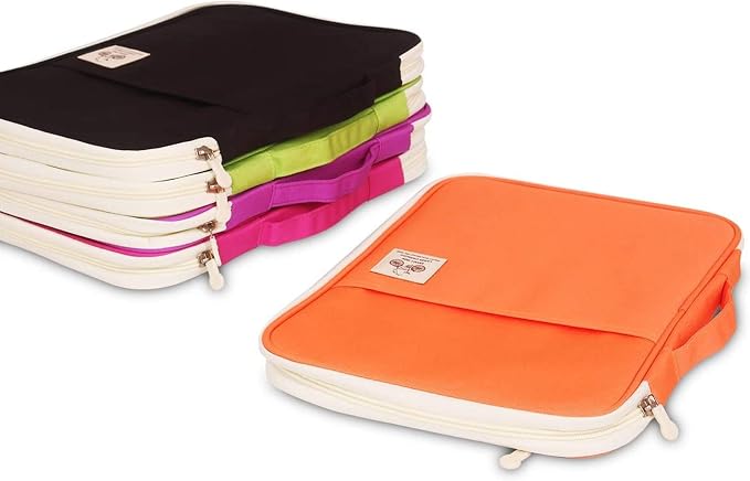 JAKAGO A4 Travel Portfolio Multifunctional Document Organizer Zippered Case - Image 9