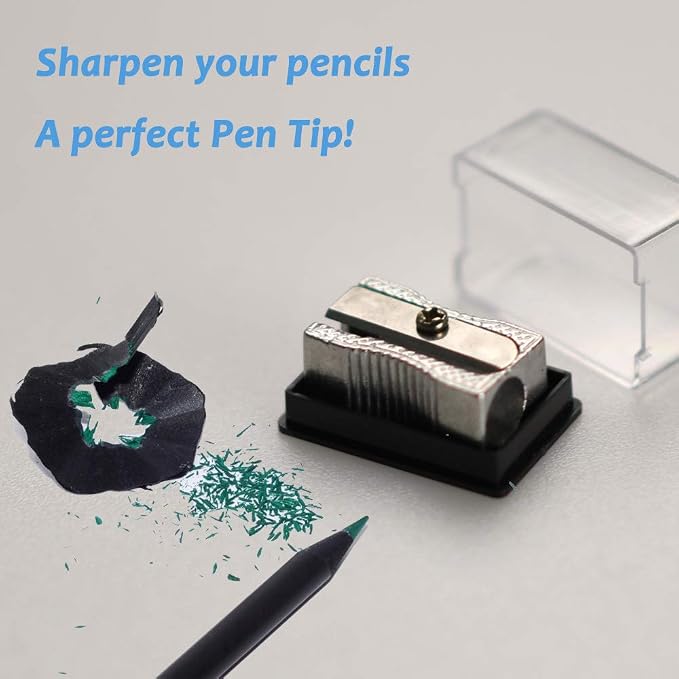 Metal Pencil Sharpeners Aluminum Alloy Handheld Single Hole Manual Sharpener - Image 4