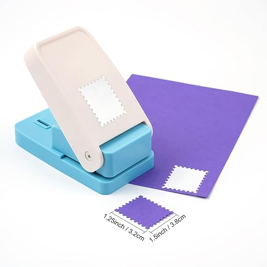 Stamp Punch, 1.5X1.25 inch Large Rectangular Postage Stamp Punch, Lever Paper - Image 6