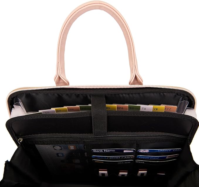 Accordian File Organizer Tote, Folder - Image 6