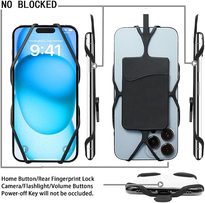 Kinizuxi 2 Packs Cell Phone Lanyard Crossbody Adjustable Neck Phone Holder - Image 4
