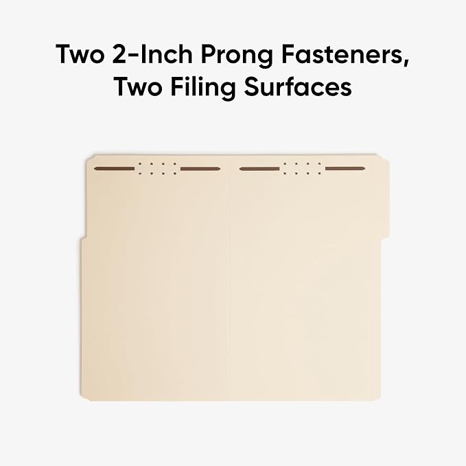 Smead Fastener File Folder, 2 Fasteners, Reinforced 1/3- Cut Tab, Legal Size - Image 6