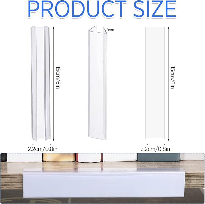 Teling 30 Pieces Shelf Label Holder - Image 2