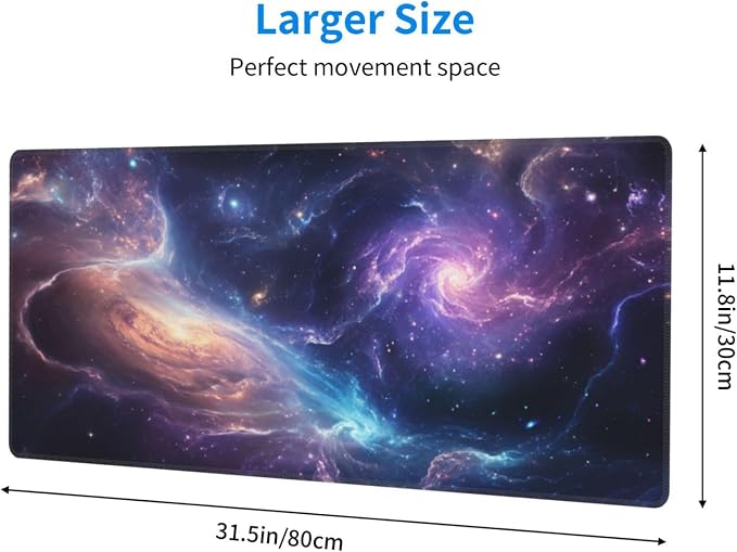Gaming Mouse Pad Desk Pad, Extended Big Mouse Pad, 31.5x11.8 Inch Long Computer - Image 3