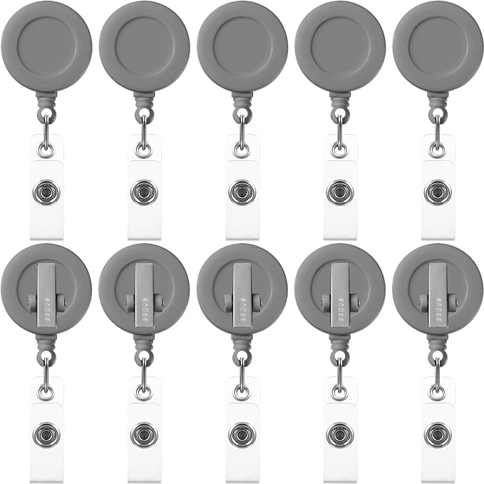 Zonon 50 Pcs Retractable Badge Holder Reels by Zonon
