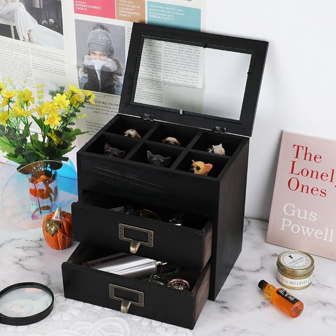 Wooden Storage Box Wooden Desk Organizer - Image 5