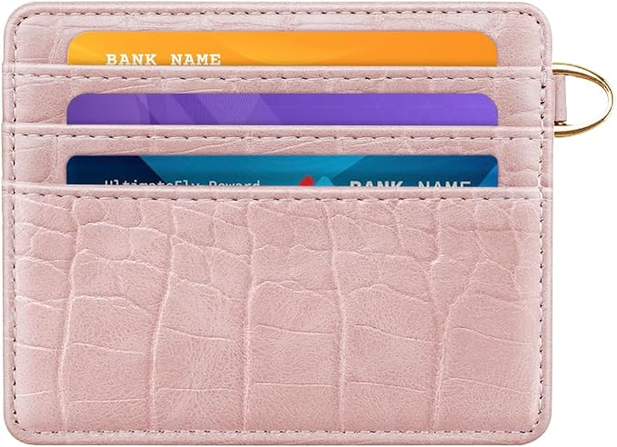 Slim Credit Card Holder Crocodile Wallet Women Thin Alligator Wallets RFID - Image 8