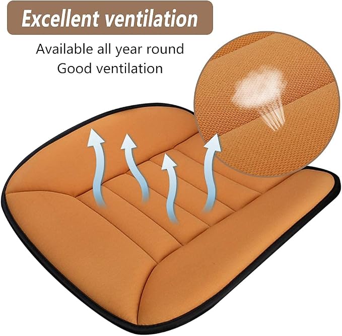 MYFAMIREA Car Seat Cushion Pad 1.2" Thick Comfort Seat Protector - Image 3