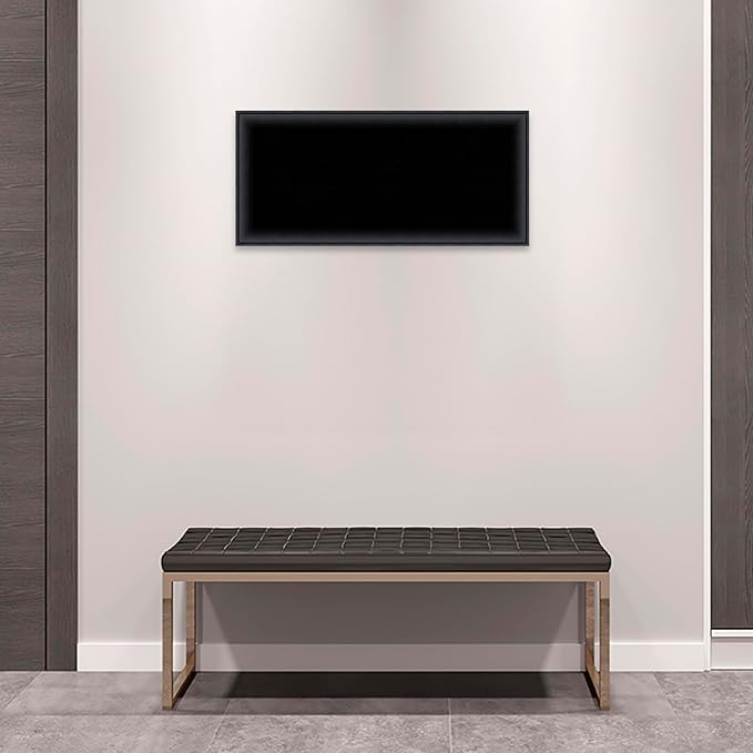 Amanti Art Black Cork Board for Wall, 15x33 Vision Board with Black Wood Frame, Medium Corkboard Office Decor for Home Organization, Modern Corkboard Pinboard to Display Items for Home Organization-DeskLoop Office