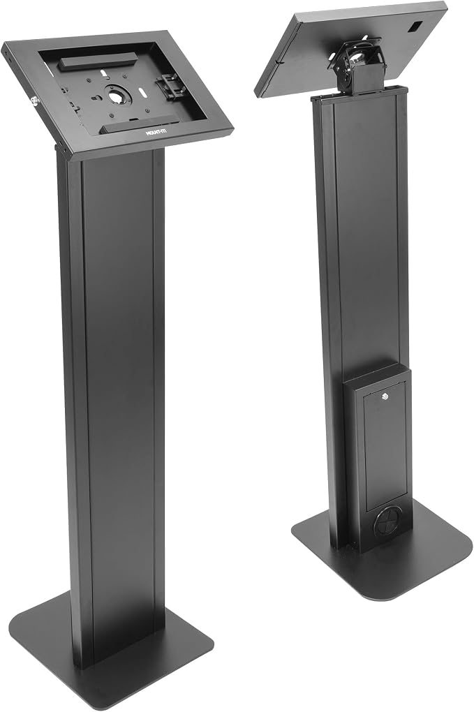 Mount-It! Anti-Theft iPad Floor Stand Kiosk, Locking Tablet Floor Stand - Image 2